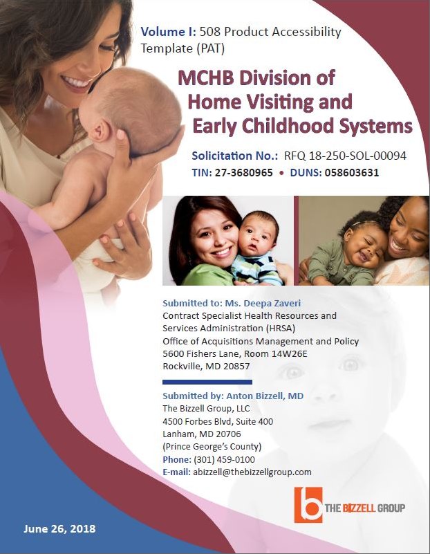 A flyer for the mchb division of home visiting and early childhood systems.