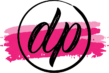 A pink and black logo with the word " ooo ".